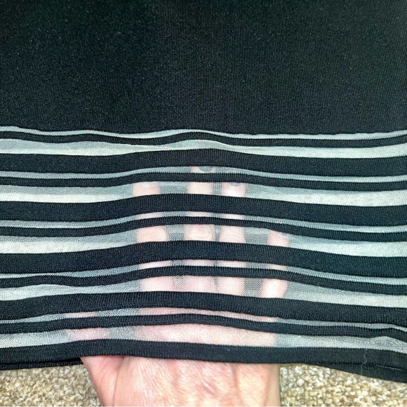 Black size Small Rebecca Minkoff Petra Paneled Stretch Knit Mini Pencil Skirt - Picture 5 of 5